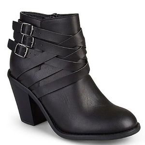 Journee Collection Faux Leather Boots, Size 7